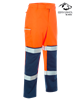 Picture of Gryzko® Hi Vis Contrast Trouser - Hi Vis Orange/Navy