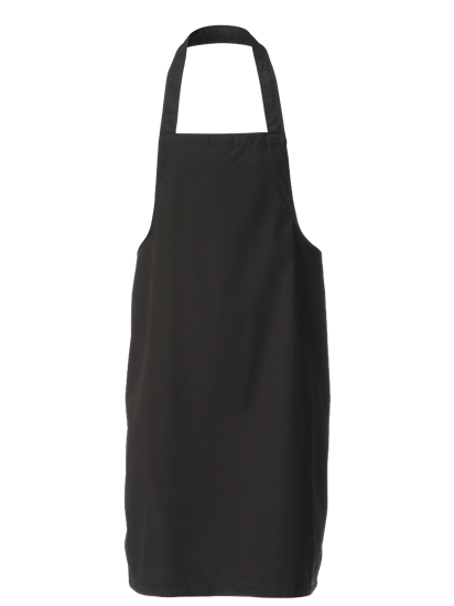 black bib apron