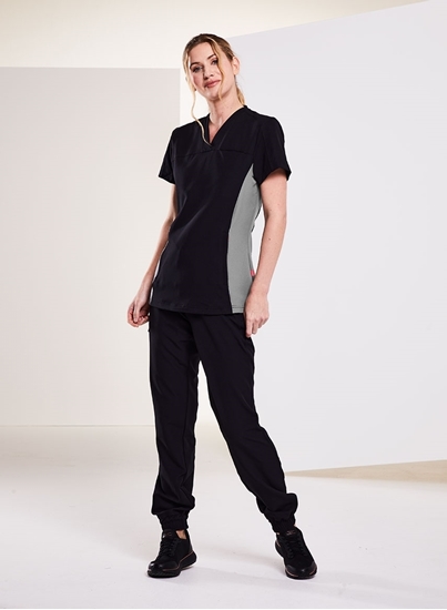 Picture of Power Women's Panel Scrub Tunic - Midnight
