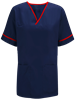 Picture of Unisex Smart Scrub Tunic - Navy/Red