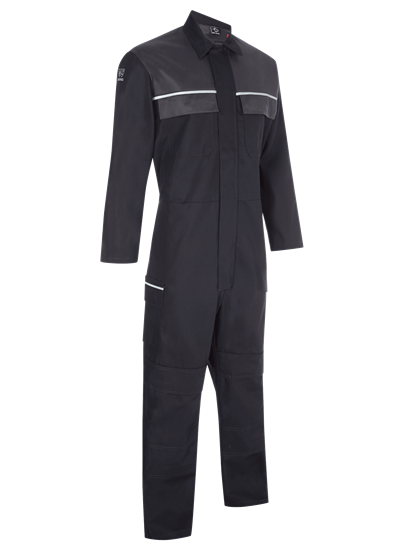 Picture of Gryzko FR Contrast Coverall - Black Charcoal