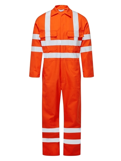 Picture of FR Reflective Tape Coverall - Made with Zeus - Orange