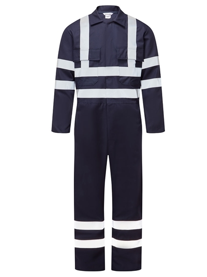 Picture of FR Reflective Tape Coverall - Made with Zeus - Navy