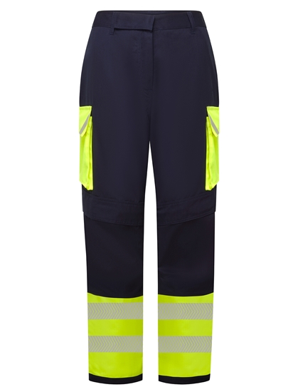 Picture of Female hi-vis arc trouser - hi-vis yellow - Navy/Hi Vis Yellow