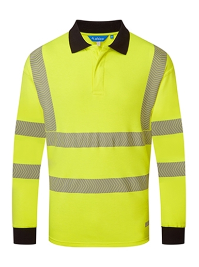Picture of Hi-vis fr arc poloshirt - hi-vis yellow - Hi Vis Yellow/Navy