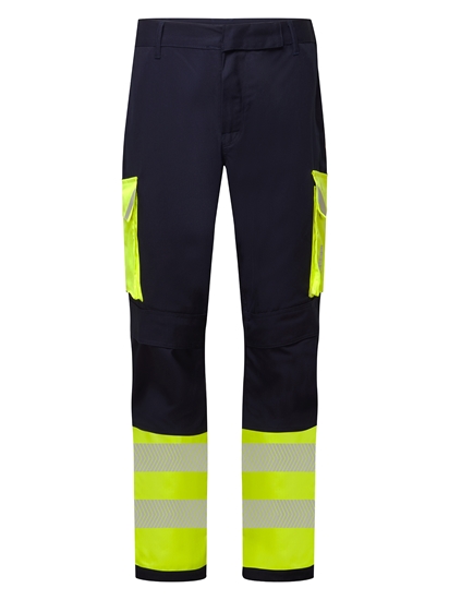 Picture of Male hi-vis fr arc trouser - hi-vis yellow/navy - Navy/Hi Vis Yellow