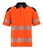 Picture of Hi-vis poloshirt - Hi Vis Orange/Navy