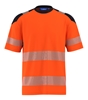Picture of Hi-vis t-shirt - Hi Vis Orange/Navy