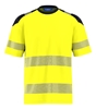 Picture of Hi-vis t-shirt - Hi Vis Yellow/Navy