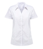 Picture of Semi-Fitted Short Sleeve Blouse - White