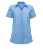 Picture of Semi-Fitted Short Sleeve Blouse - Sky Blue