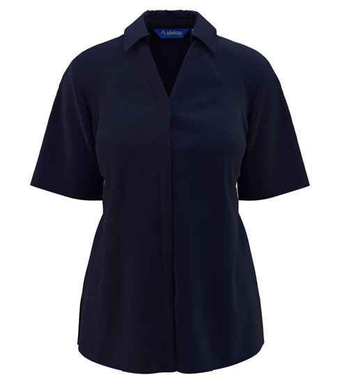 Picture of Semi Fitted Blouse - Navy
