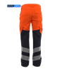 Picture of Female Contrast Hi Vis Trouser - Hi Vis Orange/Navy