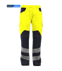 Picture of Female Contrast Hi Vis Trouser - Hi Vis Yellow/Navy