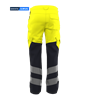 Picture of Female Contrast Hi Vis Trouser - Hi Vis Yellow/Navy