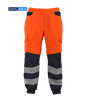 Picture of Stretch Contrast Hi Vis Jogger - Hi Vis Orange/Navy