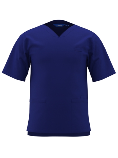 Picture of Unisex V-Neck Scrub Top - Royal Blue