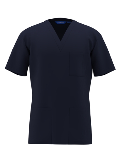 Picture of Unisex Classic Scrub Top - Navy
