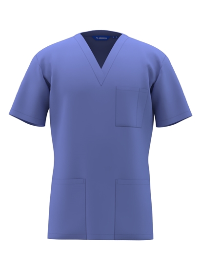 Picture of Unisex Classic Scrub Top - Metro Blue