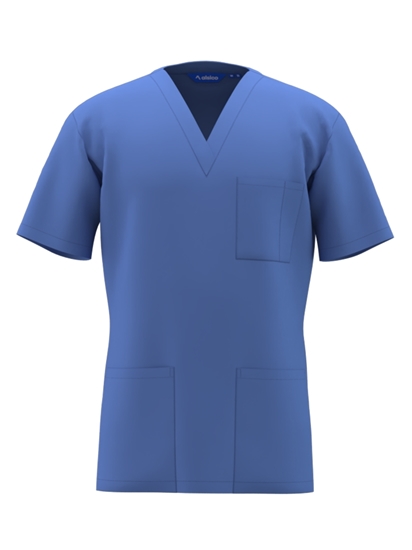 Picture of Unisex Classic Scrub Top - Hospital Blue