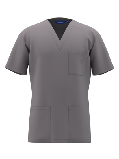 Picture of Unisex Classic Scrub Top - Hospital Grey