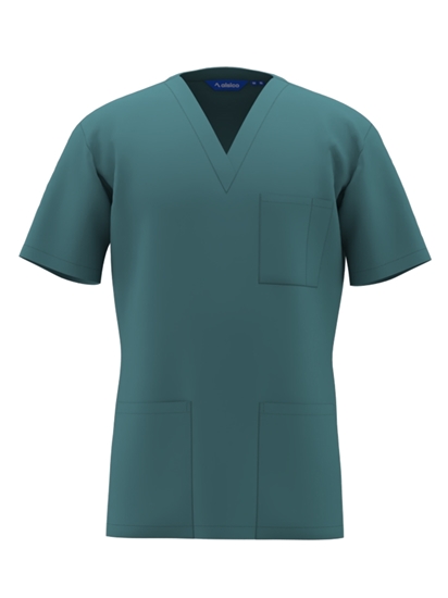 Picture of Unisex Classic Scrub Top - Turquoise