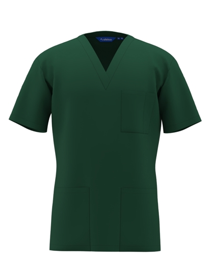Picture of Unisex Classic Scrub Top - Bottle Green
