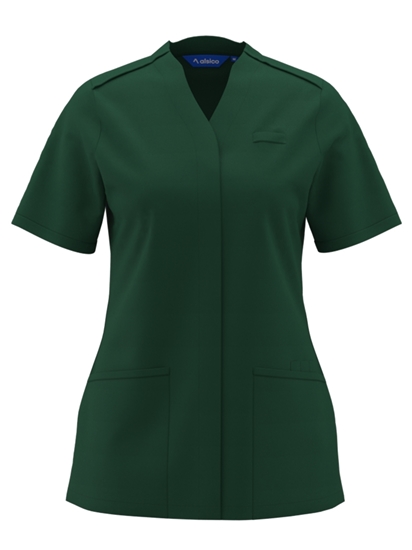 Picture of Female Notch Neck Tunic - Bottle Green