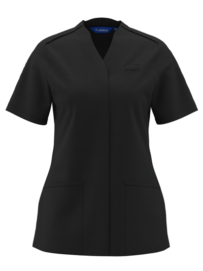 Picture of Female Notch Neck Tunic - Black