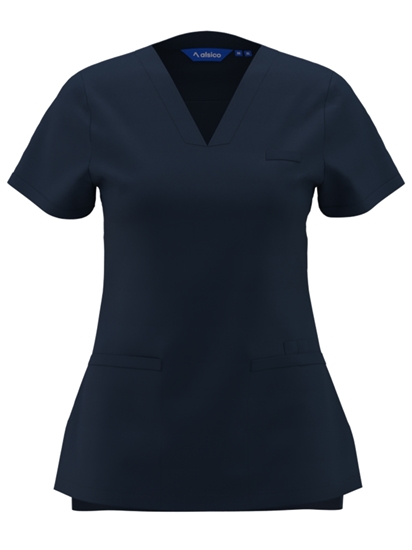 Picture of Female V-Neck Scrub Top - Eclipse