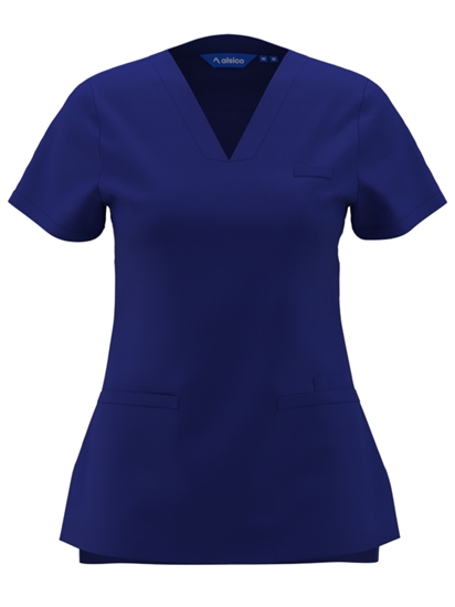 Picture of Female V-Neck Scrub Top - Royal Blue