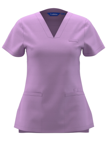 Picture of Female V-Neck Scrub Top - Lilac
